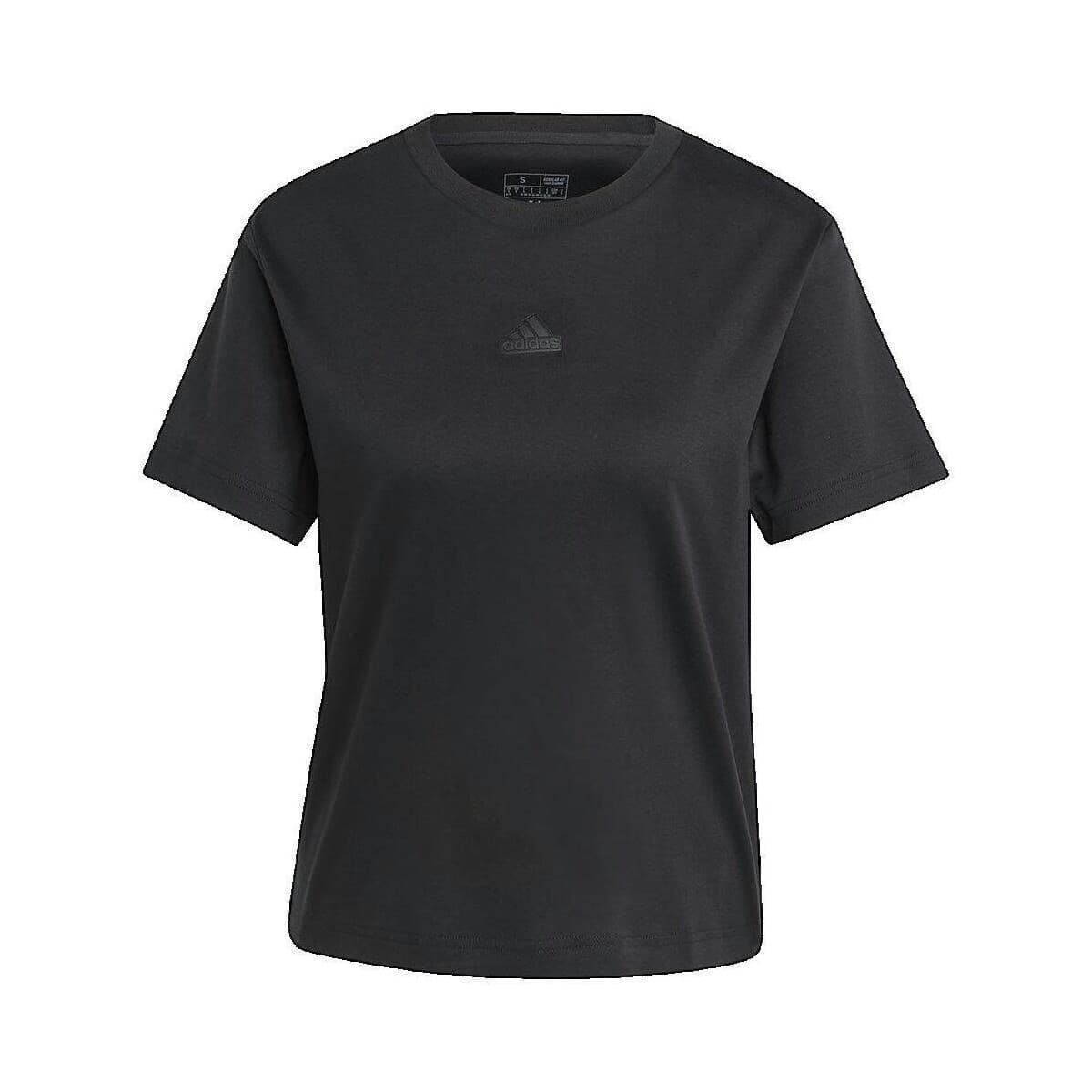 T-shirt με κοντά μανίκια adidas T-shirt Femme Noir Col Rond