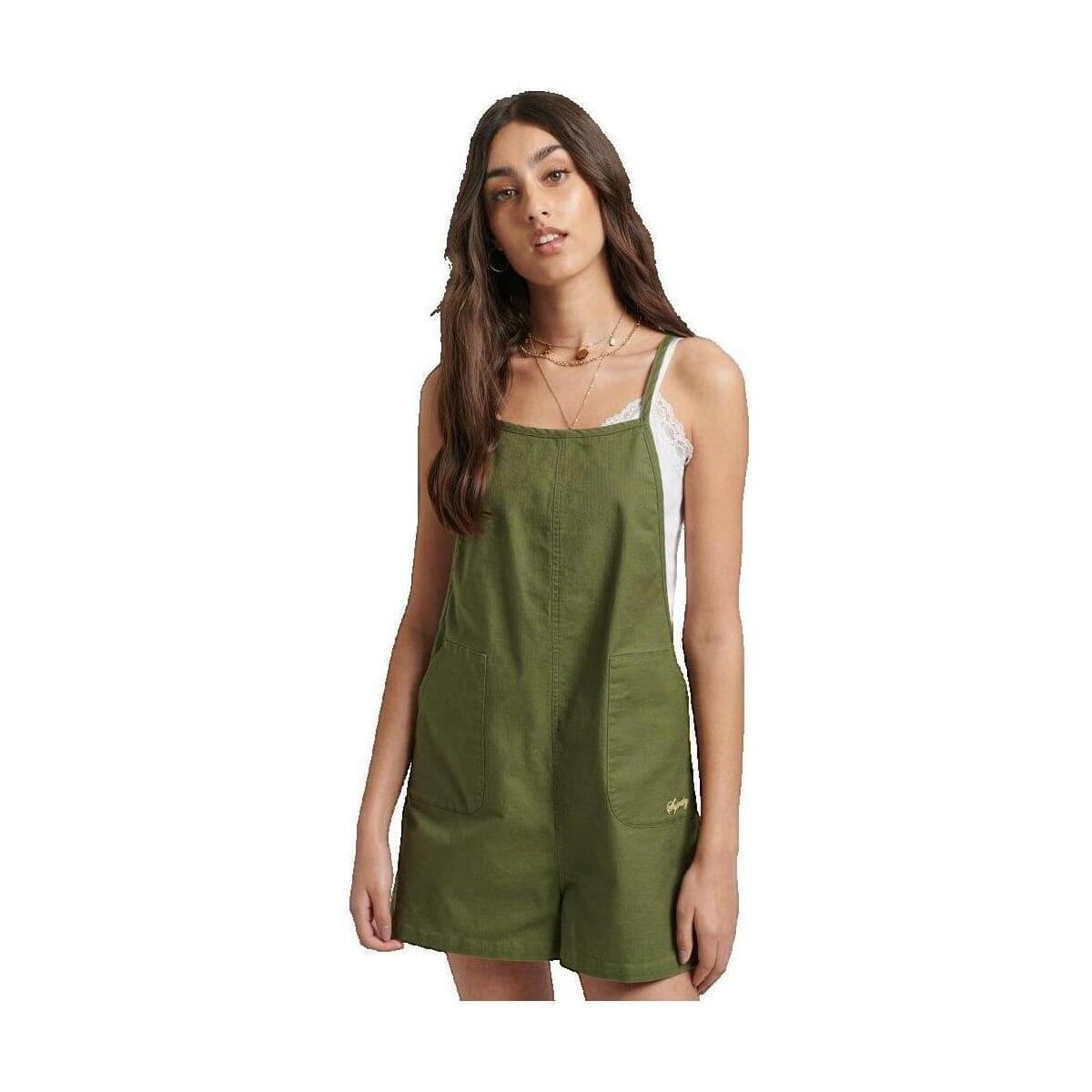 Ολόσωμες φόρμα Superdry Combinaison Combi-short tissé Vintage