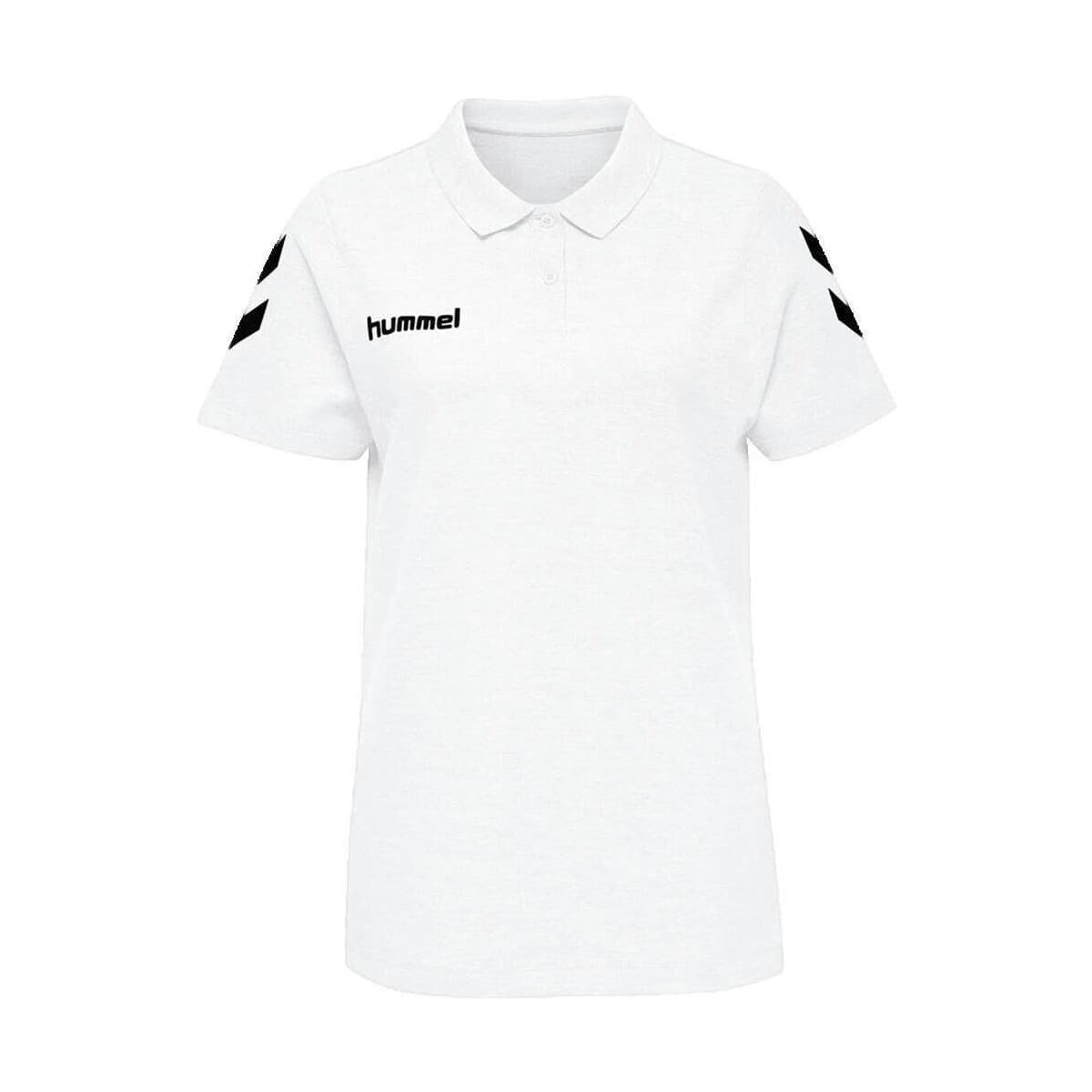 Πόλο με κοντά μανίκια hummel Polo Go Cotton blanc