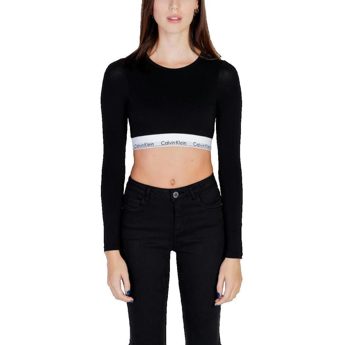 Μπλουζάκια με μακριά μανίκια Calvin Klein Jeans Top crop top manches longues