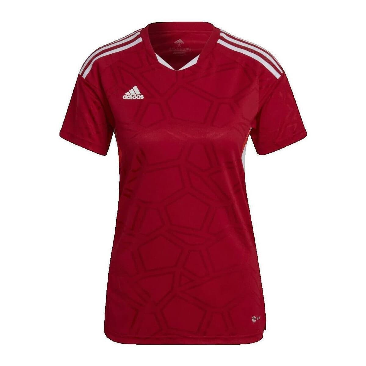 T-shirt με κοντά μανίκια adidas T-shirt Condivo 22 slim fit rouge