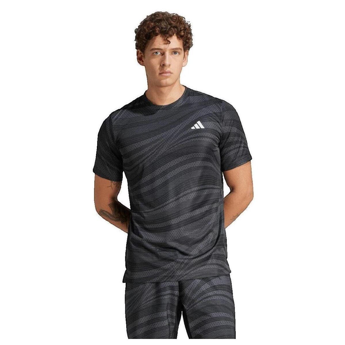 T-shirt με κοντά μανίκια adidas T-shirt Club Graphic Noir