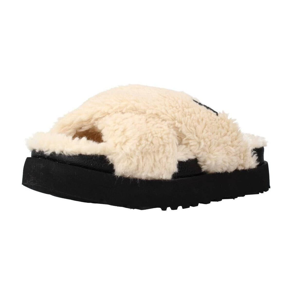 Παντόφλες UGG W FUZZ SUGAR CROSS SLIDE