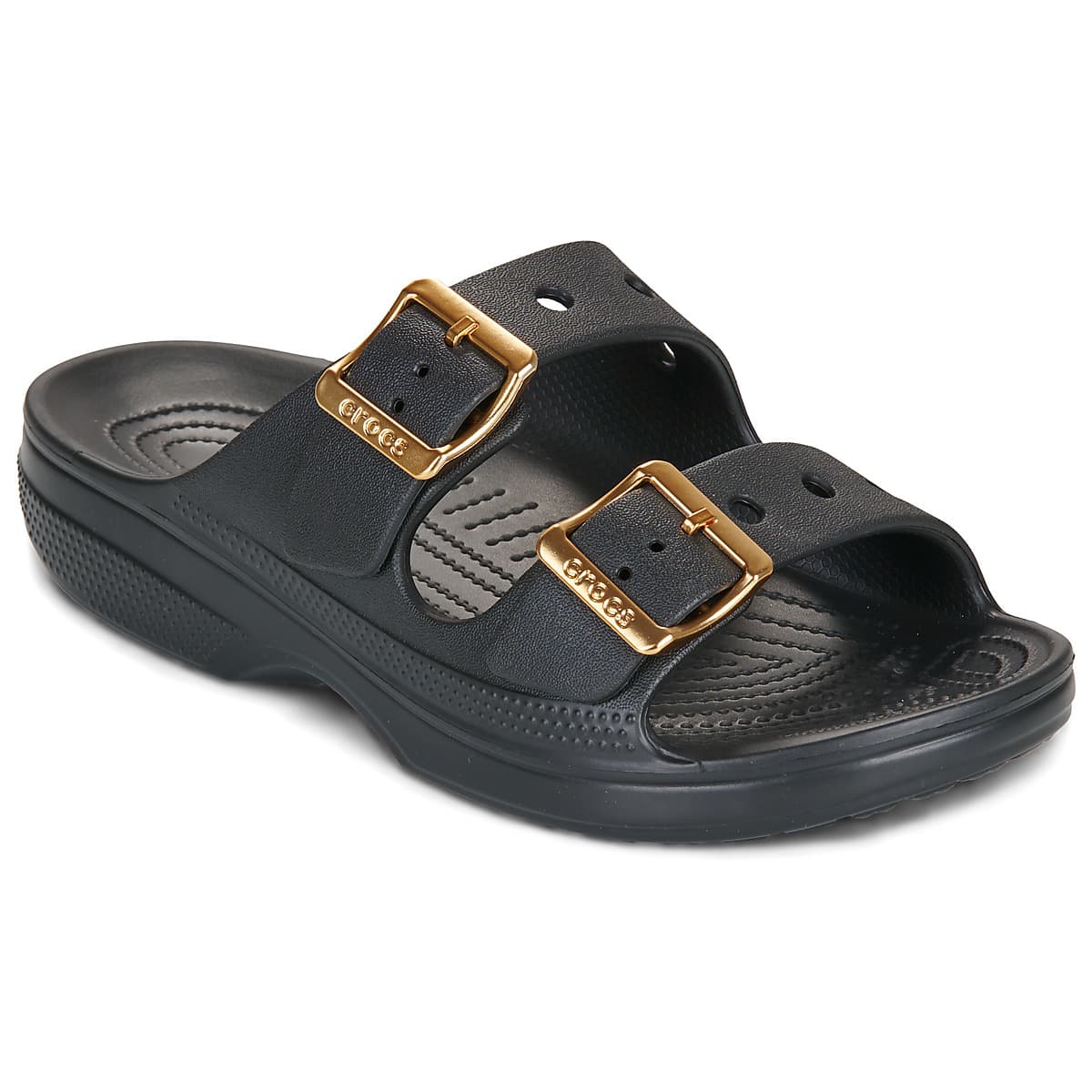 Mules Crocs SATURDAY METALLIC BUCKLE SANDAL W