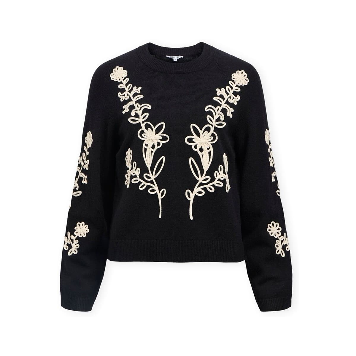 Πουλόβερ Object Noos Laney Rubin Knit - Black/Sandshell