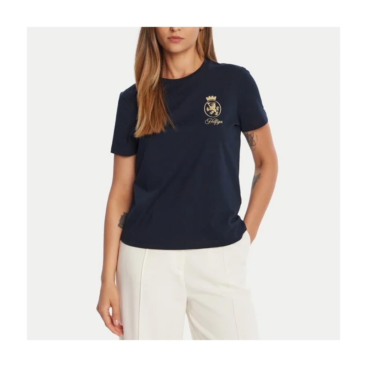 T-shirt με κοντά μανίκια Tommy Hilfiger GOLD CREST REG SS TEE