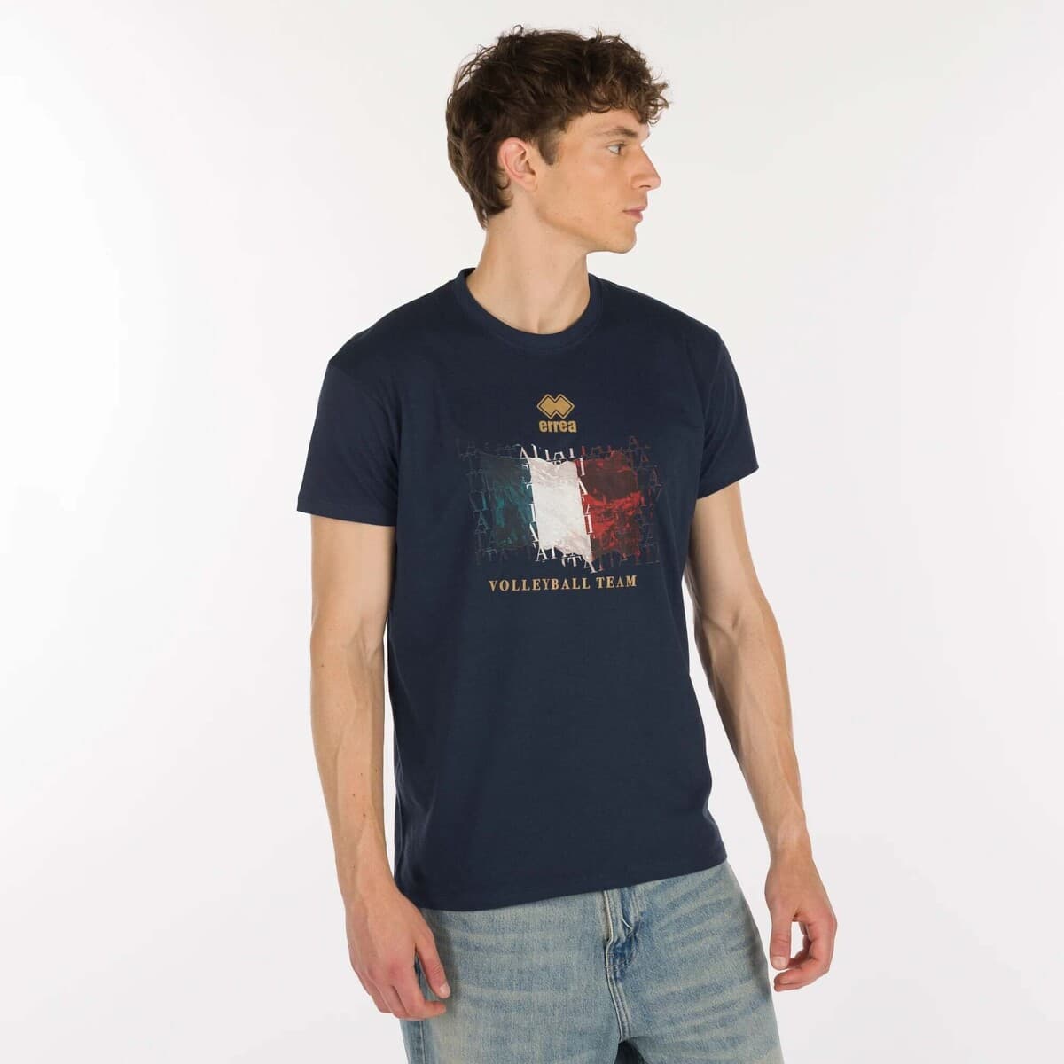 T-shirts & Polos Errea Naz. Italia Volley T-Shirt Ita Er 06 Mc Ad