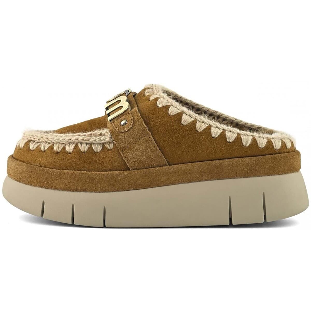 Παντόφλες Mou Bounce Welt Clog Suede