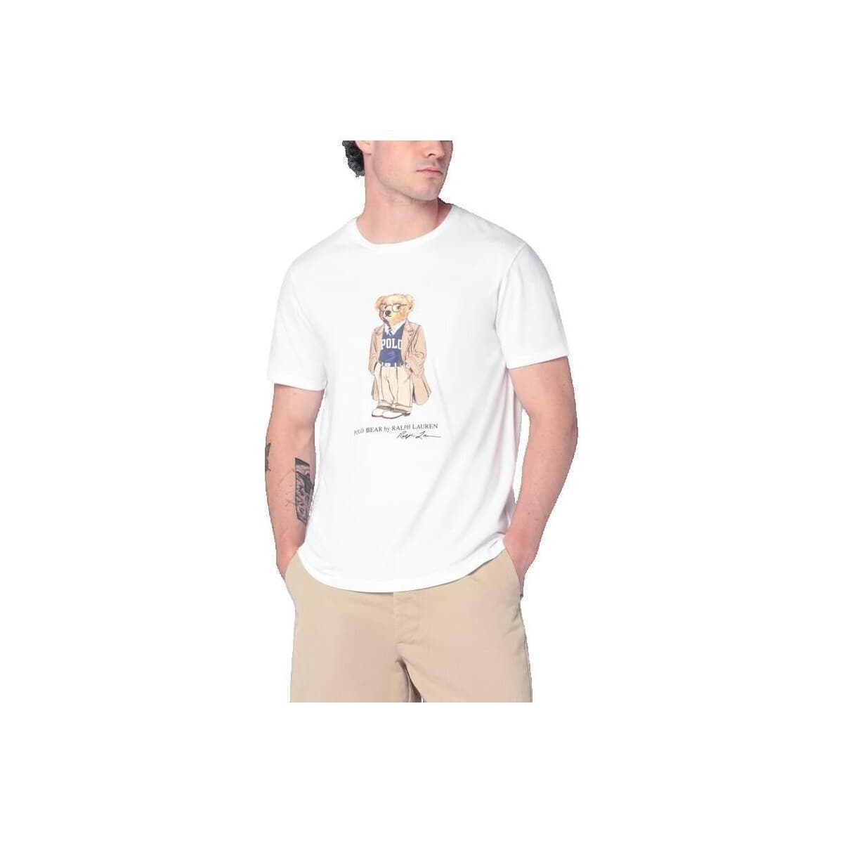 T-shirt με κοντά μανίκια Ralph Lauren T-shirt Ralph Lauren Polo Bear Blanc