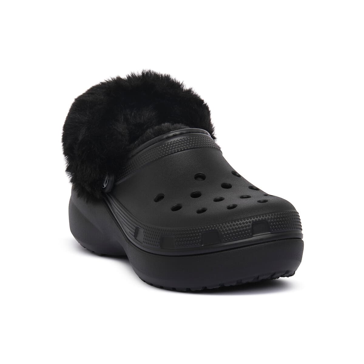 Τσόκαρα Crocs BLK CLASSIC PLATFORM FUZZ LINED CG