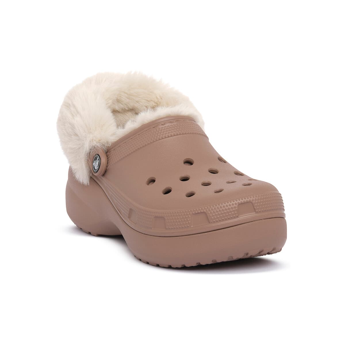 Τσόκαρα Crocs LATT CLASSIC PLATFORM FUZZ LINED CG