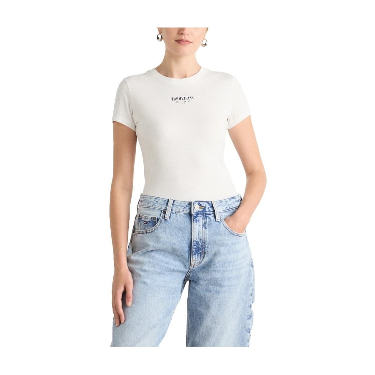 T-shirt με κοντά μανίκια Tommy Jeans TJW SLIM ESS LOGO 1 TEE