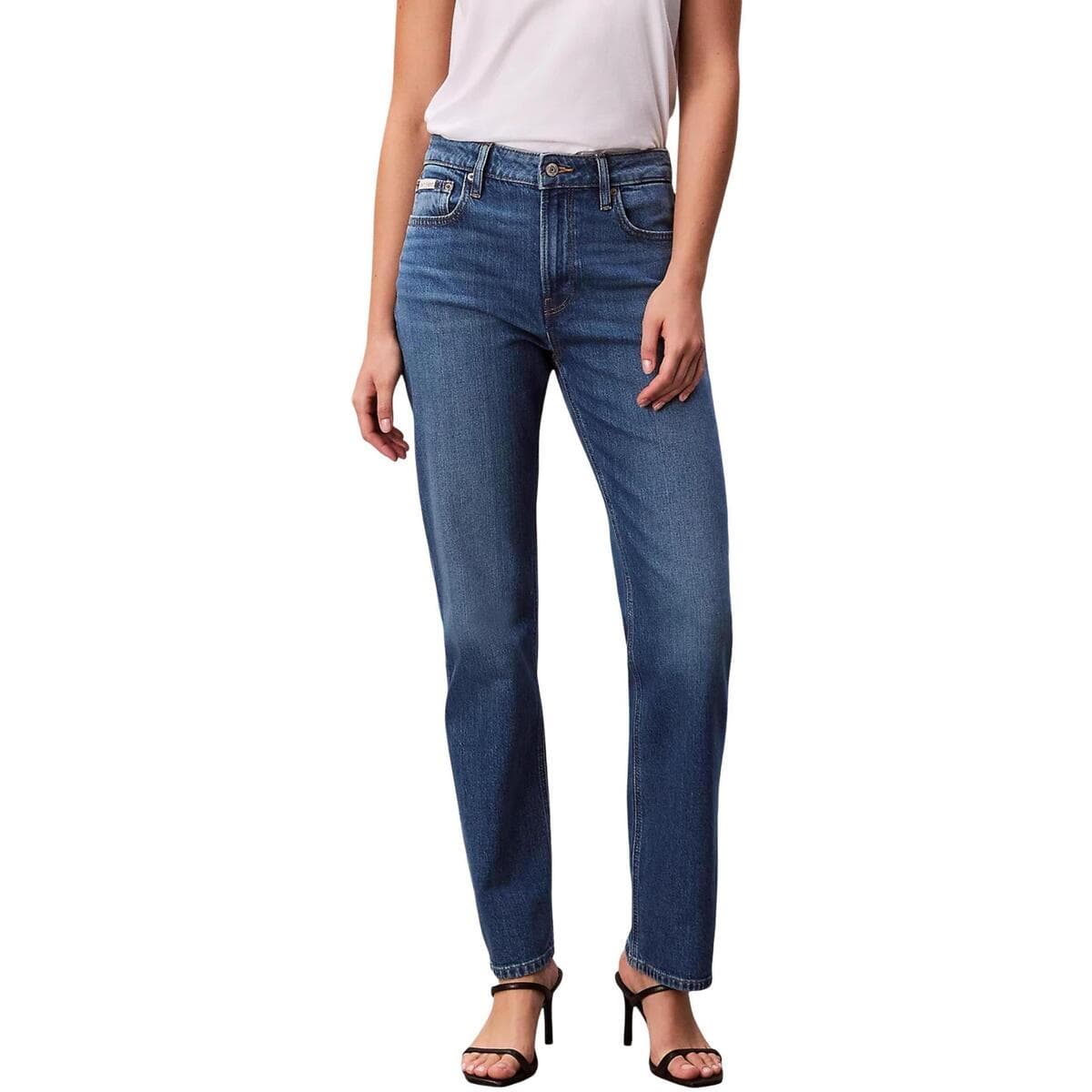 Tζιν σε ίσια γραμή Calvin Klein Jeans HIGH RISE STRAIGHT I LV047B913G