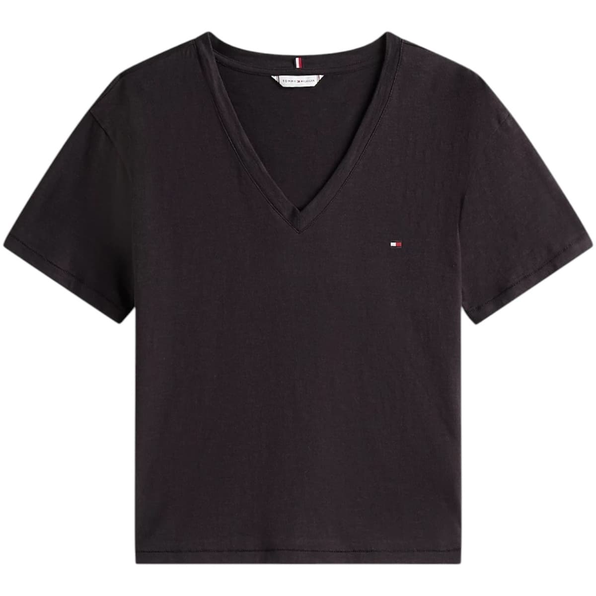 T-shirt με κοντά μανίκια Tommy Hilfiger SLUB MDRN V-NK SS T- WW0WW43901