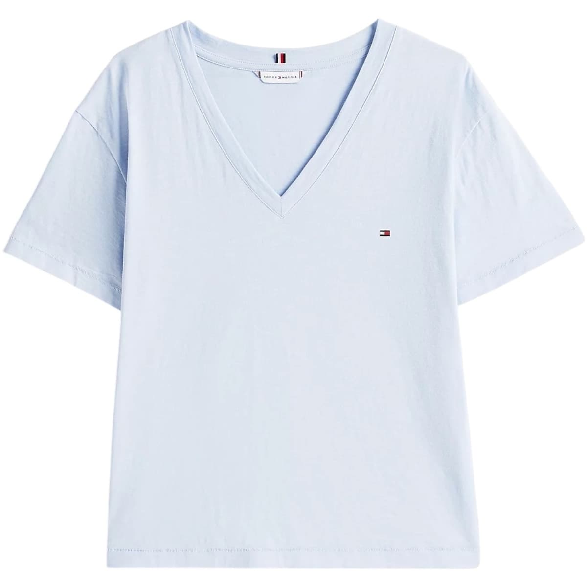 T-shirt με κοντά μανίκια Tommy Hilfiger SLUB MDRN V-NK SS T- WW0WW43901