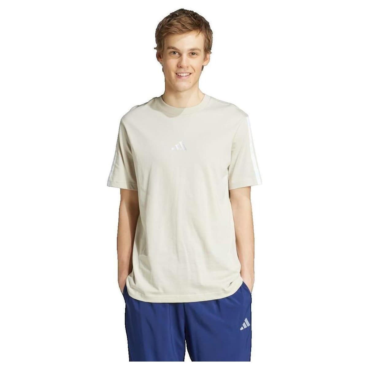 T-shirts & Polos adidas T-shirt Essentials 3 Stripes beige