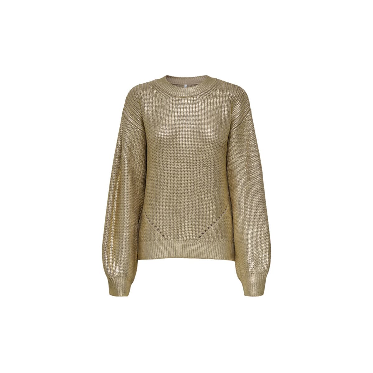 Μπλουζάκια με μακριά μανίκια Only ONLKAMA KNITTED RIB FOIL PULLOVER WOMEN