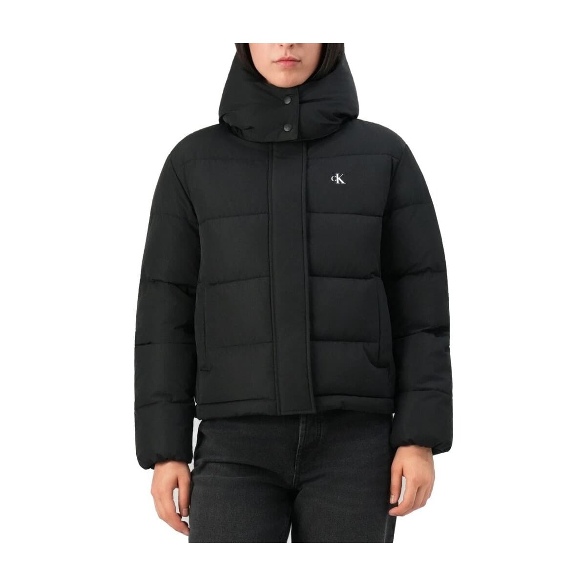 Χοντρό μπουφάν Calvin Klein Jeans MATTE MONOLOGO MW SHORT
