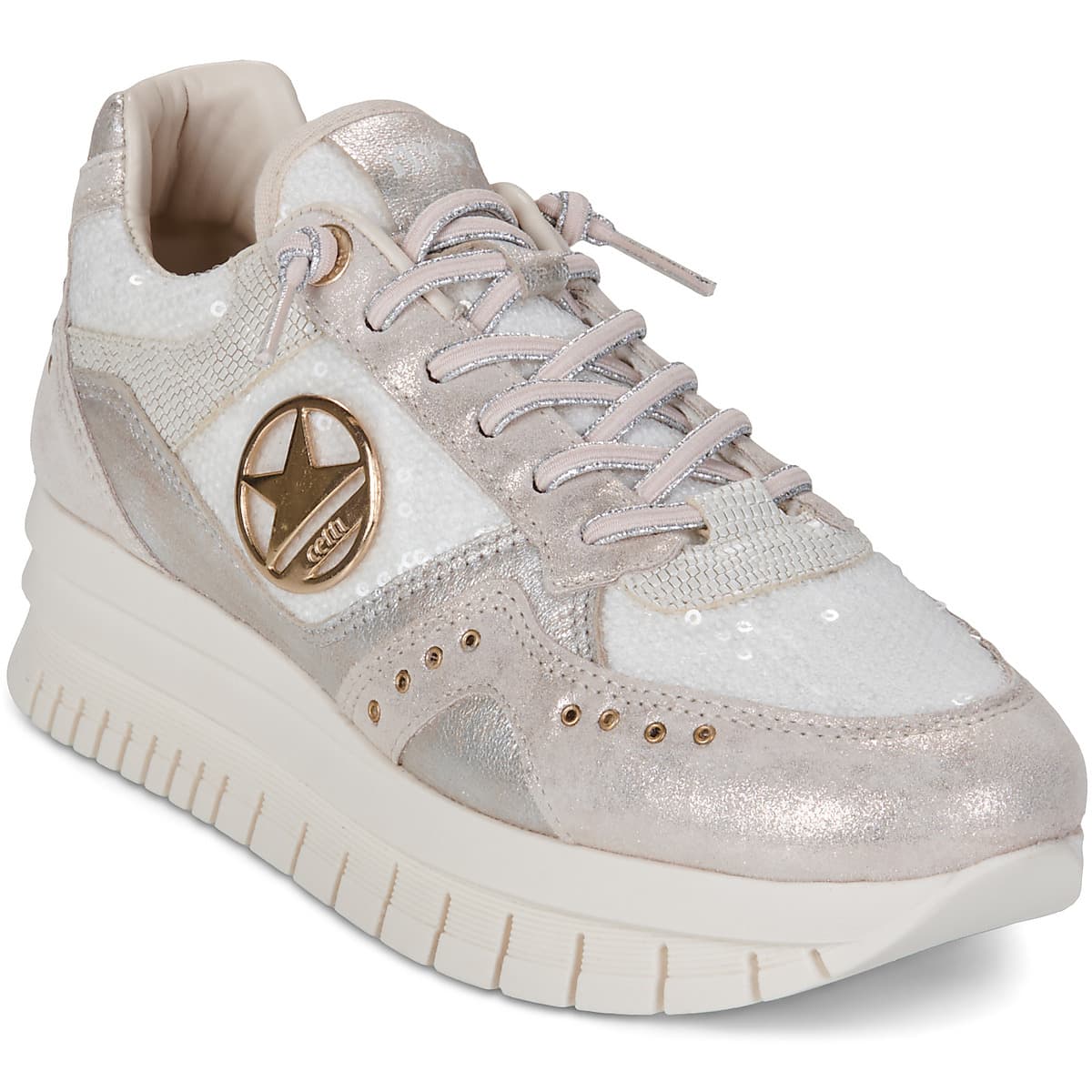 Xαμηλά Sneakers Cetti C-1405-SRA-V26-SATURNO-DOLCE-BLANCO
