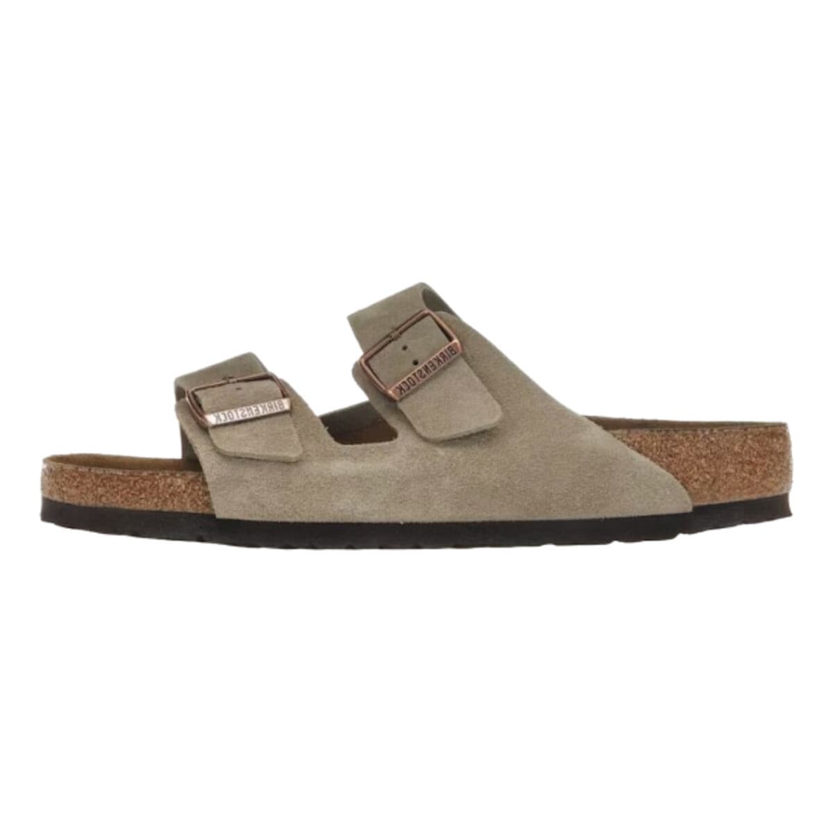 Mules BIRKENSTOCK Arizona Soft Assise plantaire Suede Taupe