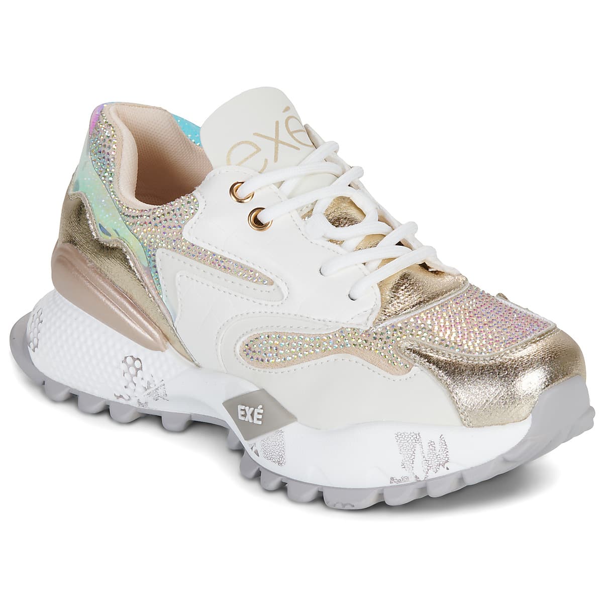 Xαμηλά Sneakers Exé Shoes D190608-17-PU-ALL-WHITE