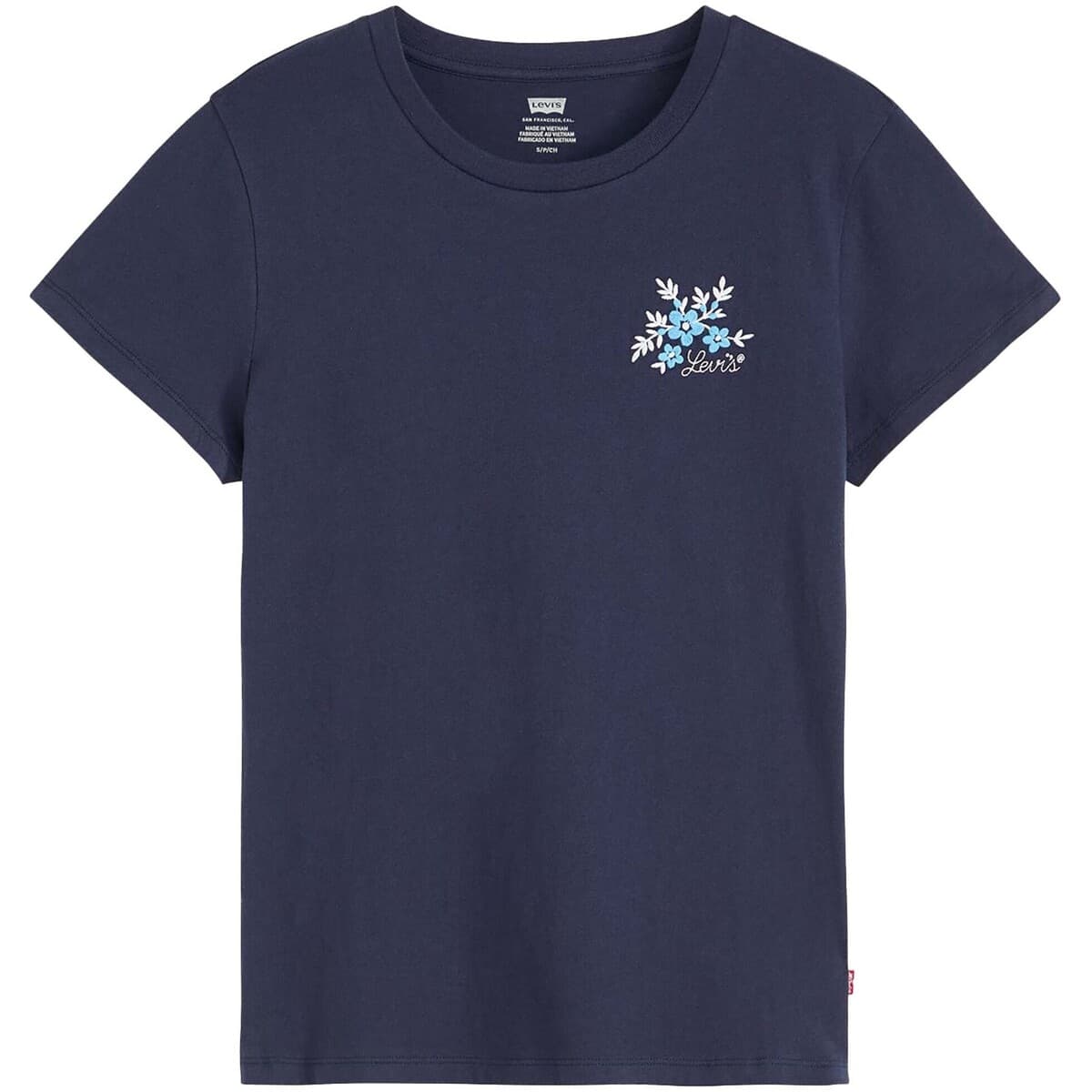 T-shirt με κοντά μανίκια Levis The Perfect Tee Vicki Floral Bw Embroide