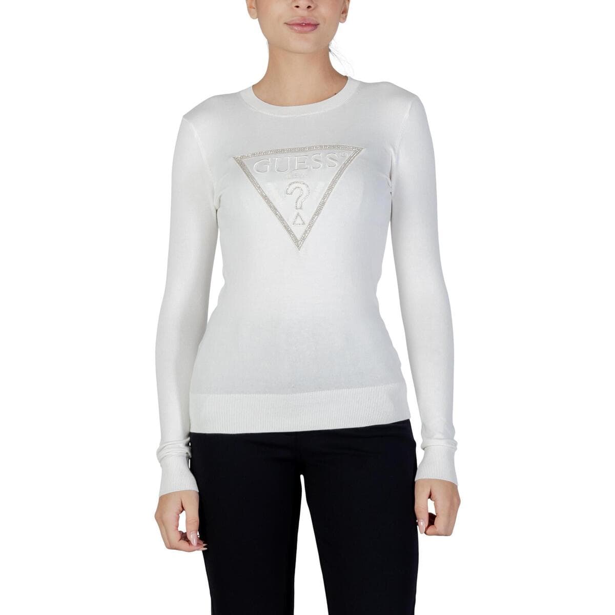 Μπλουζάκια με μακριά μανίκια Guess LS CN SASHA TRIANGLE LOGO SWTR W6RR49 Z2NQ2