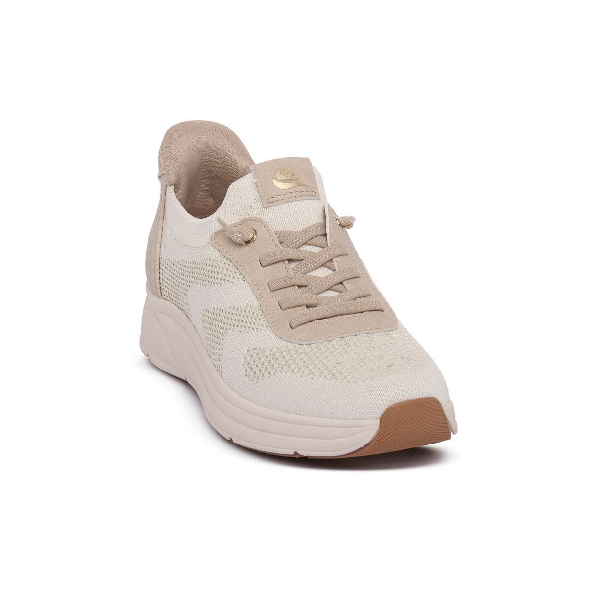 Xαμηλά Sneakers Jana SOFTLINE BEIGE GOLD