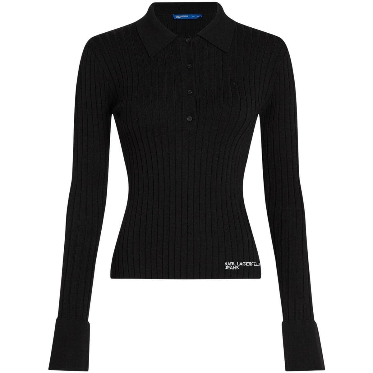 Μπλουζάκια με μακριά μανίκια Karl Lagerfeld KLJ Ls Knitted Polo B1W18026