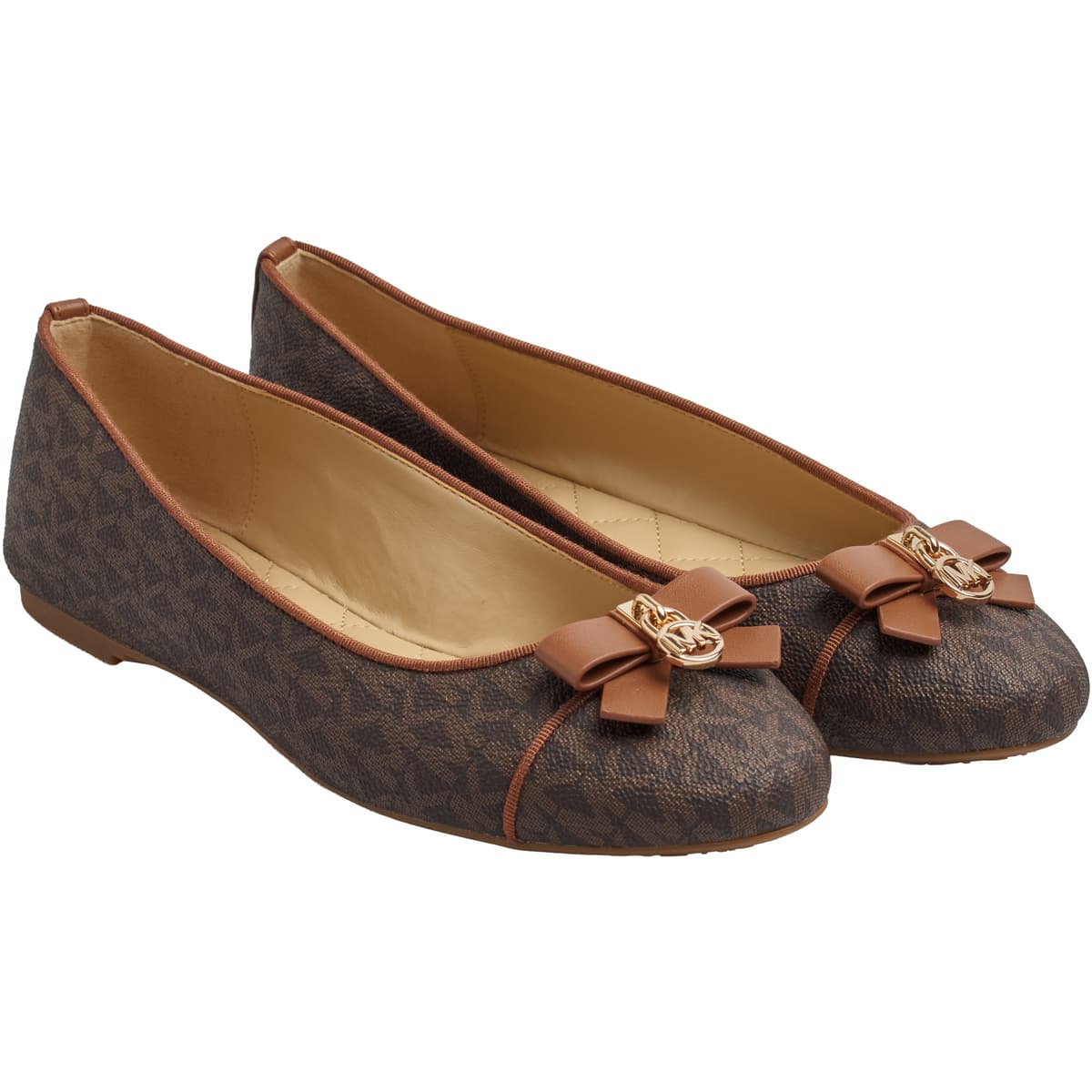 Μπαλαρίνες MICHAEL Michael Kors 49H3HNFP1B-BROWN