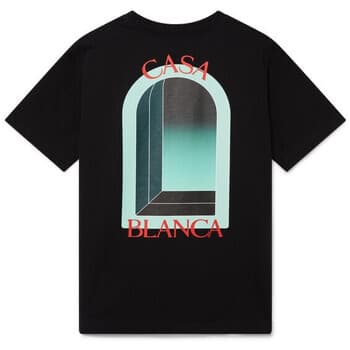 T-shirt με κοντά μανίκια Casablanca L'ARCHE PRINTED T-SHIRT NOIR