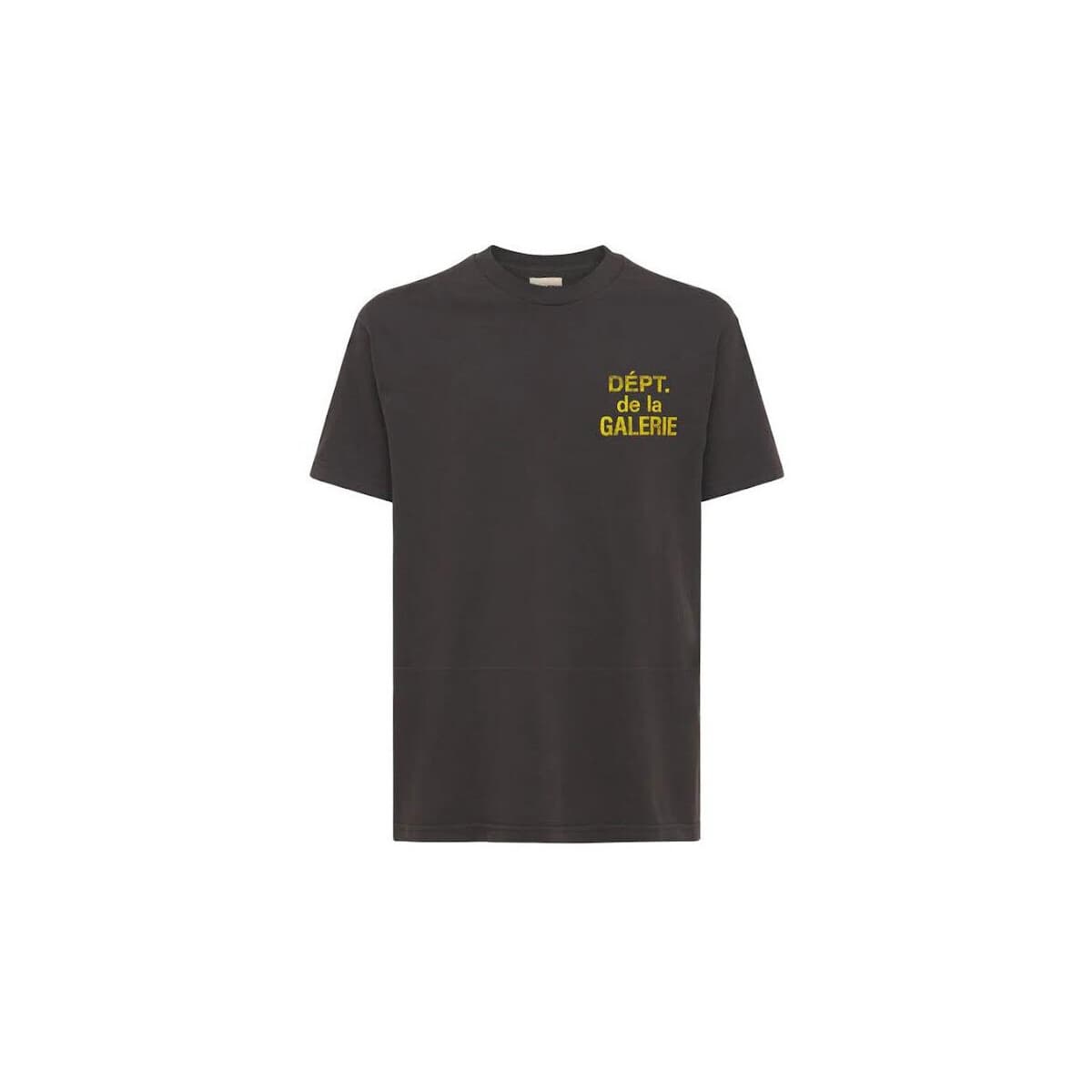 T-shirt με κοντά μανίκια gallery dept T-SHIRT FRENCH TEE BLACK YELLOW