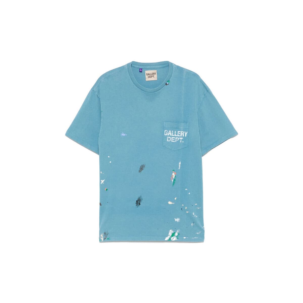 T-shirt με κοντά μανίκια gallery dept VINTAGE LOGO PAINTED TEE BLU