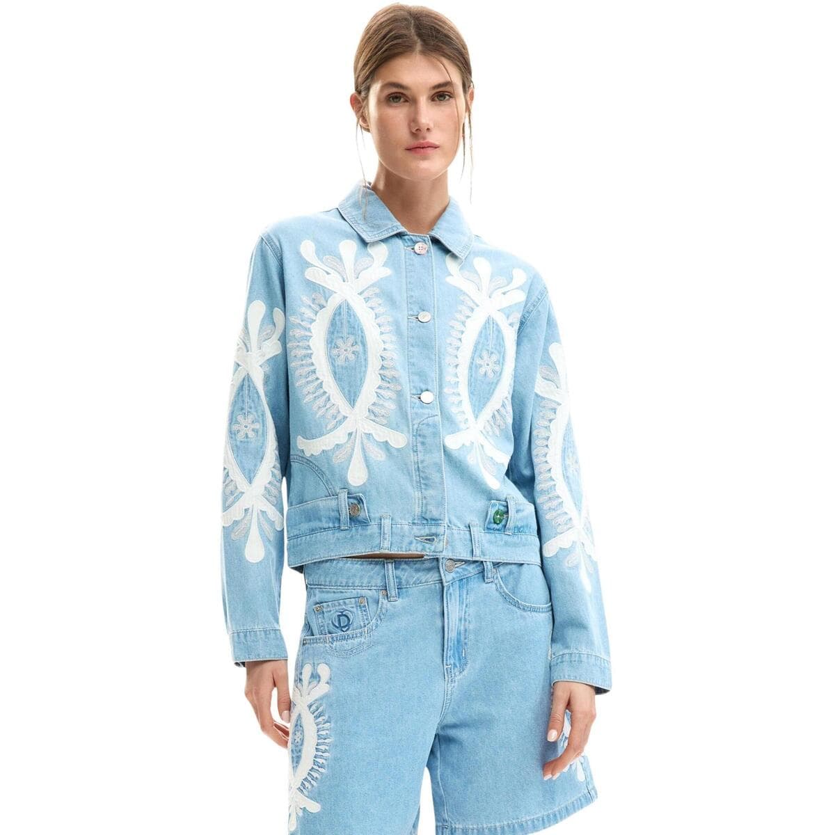 Τζιν Μπουφάν/Jacket Desigual CHAQ_BORDER 26SWED04