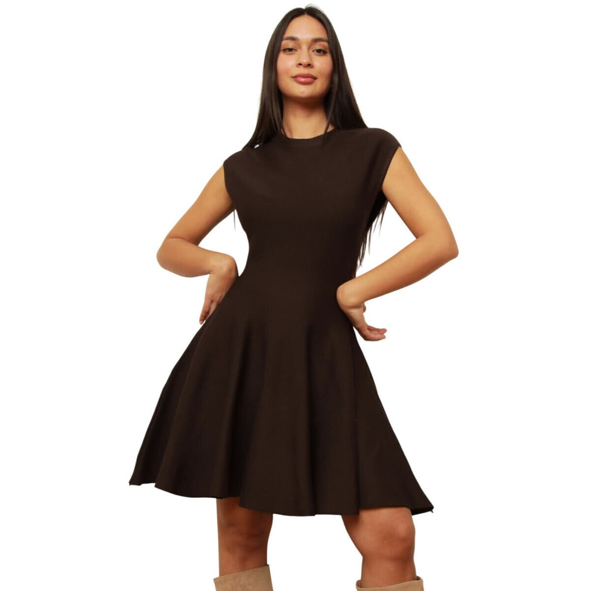 Κοντά Φορέματα La Modeuse 77373_P183394