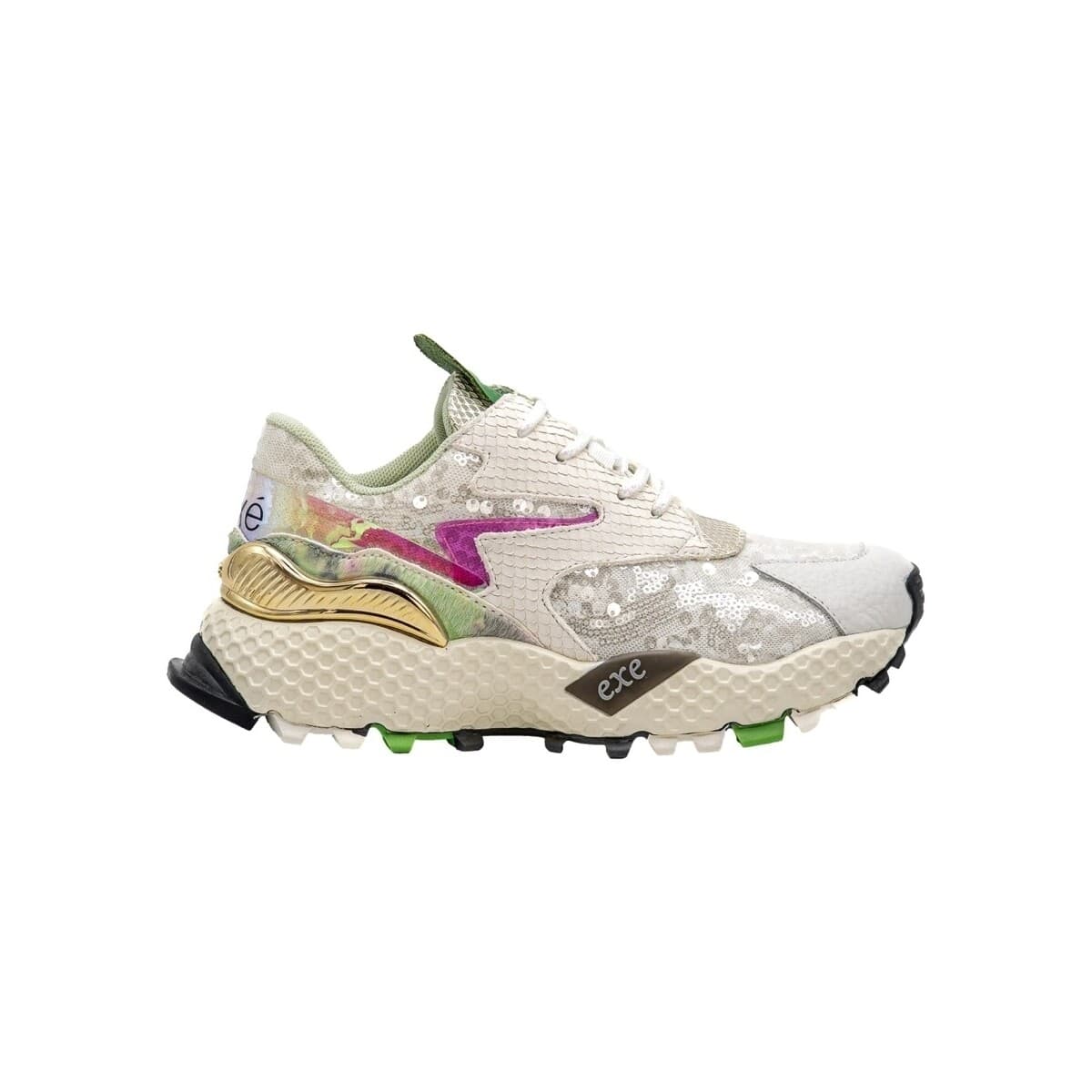 Xαμηλά Sneakers Exé Shoes EXÉ Sneakers 3020-8A - Green Fuxia Lea