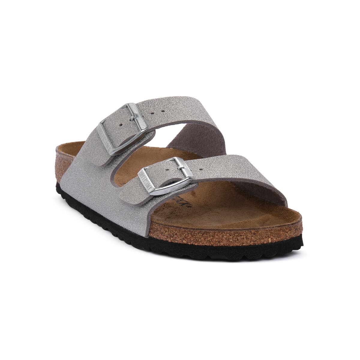 Mules BIRKENSTOCK ARIZONA SHINE GLITTER SILVER