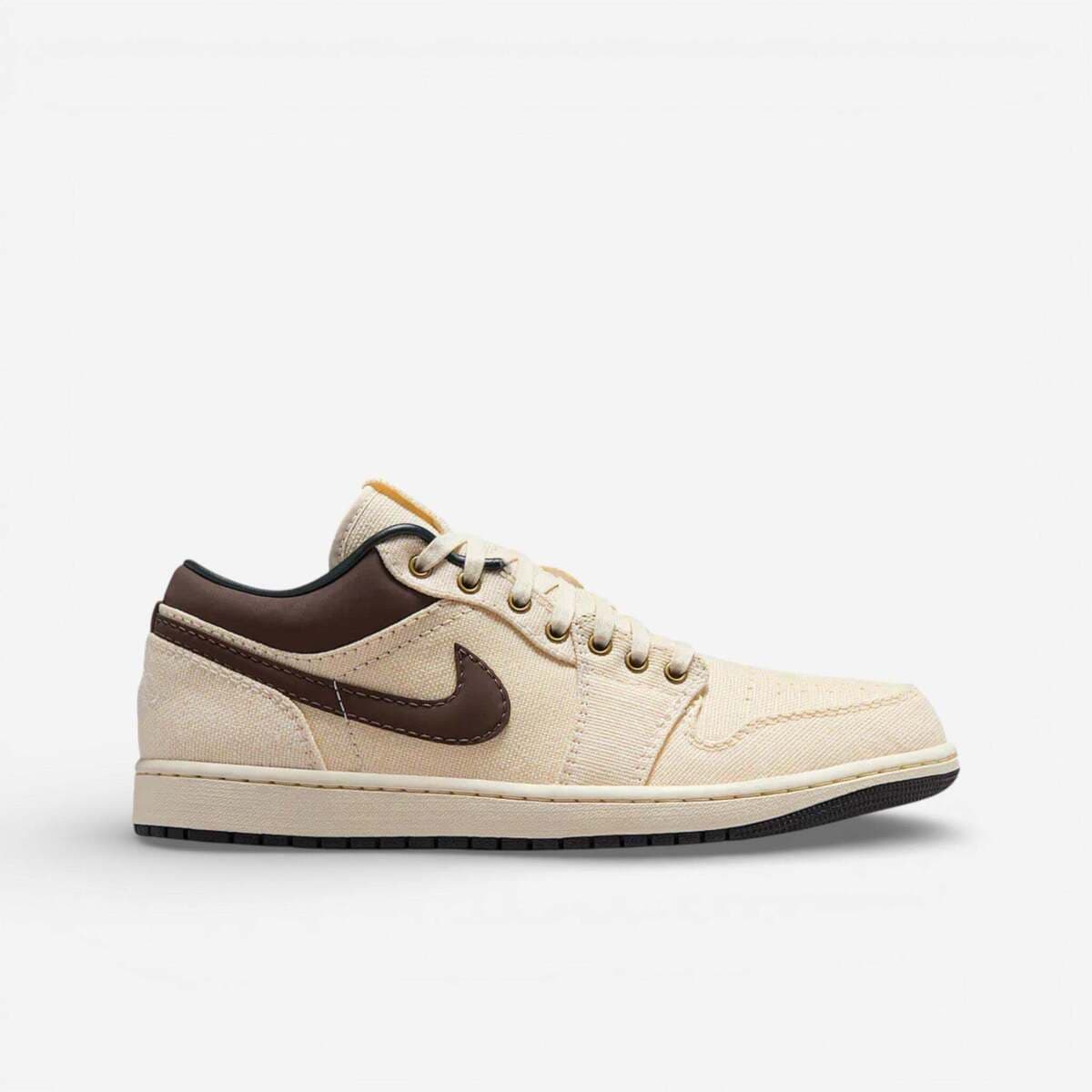 Xαμηλά Sneakers Nike Jordan 1 Low Premium Pale Ivory Off Noir Baroque Brown