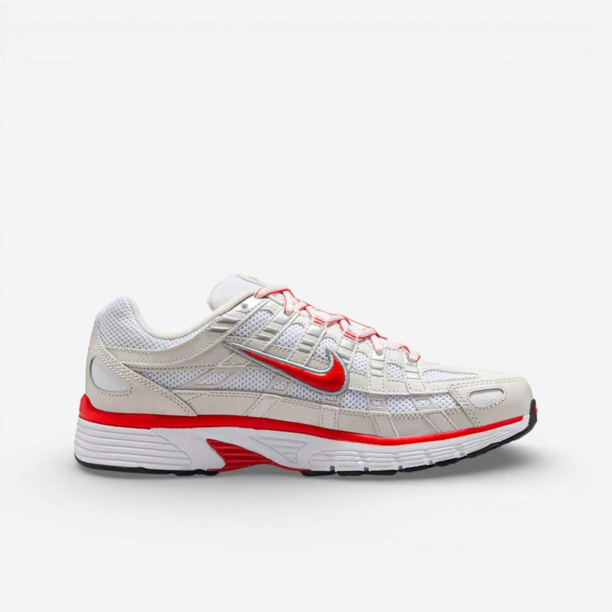 Xαμηλά Sneakers Nike P-6000 White Platinum Tint Black Picante Red (Women's)
