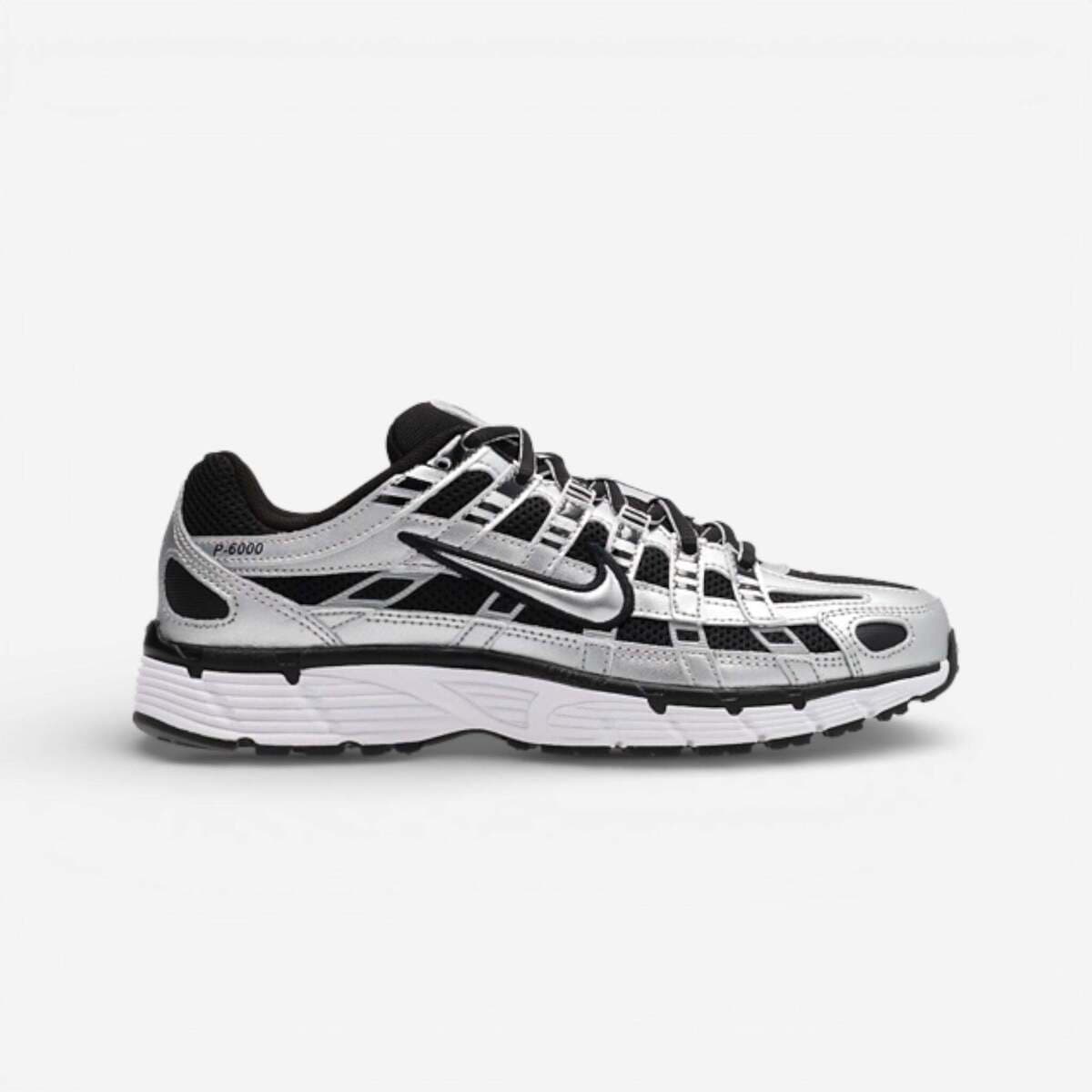 Xαμηλά Sneakers Nike P-6000 Metallic Silver Black White (Women's)