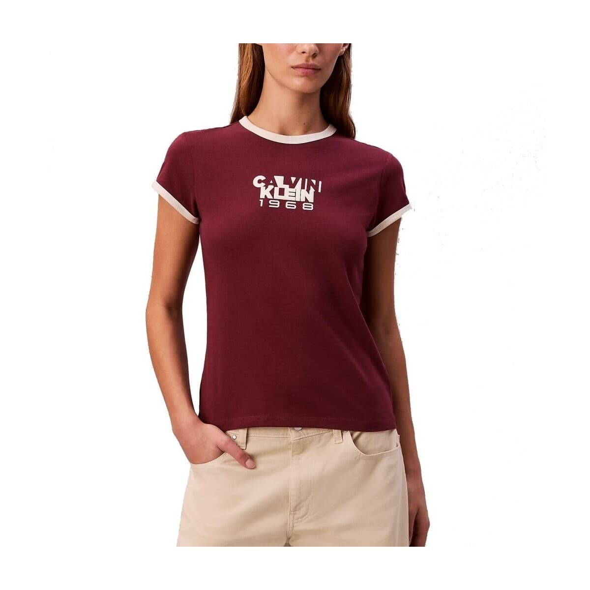 T-shirt με κοντά μανίκια Calvin Klein Jeans LV047D208G