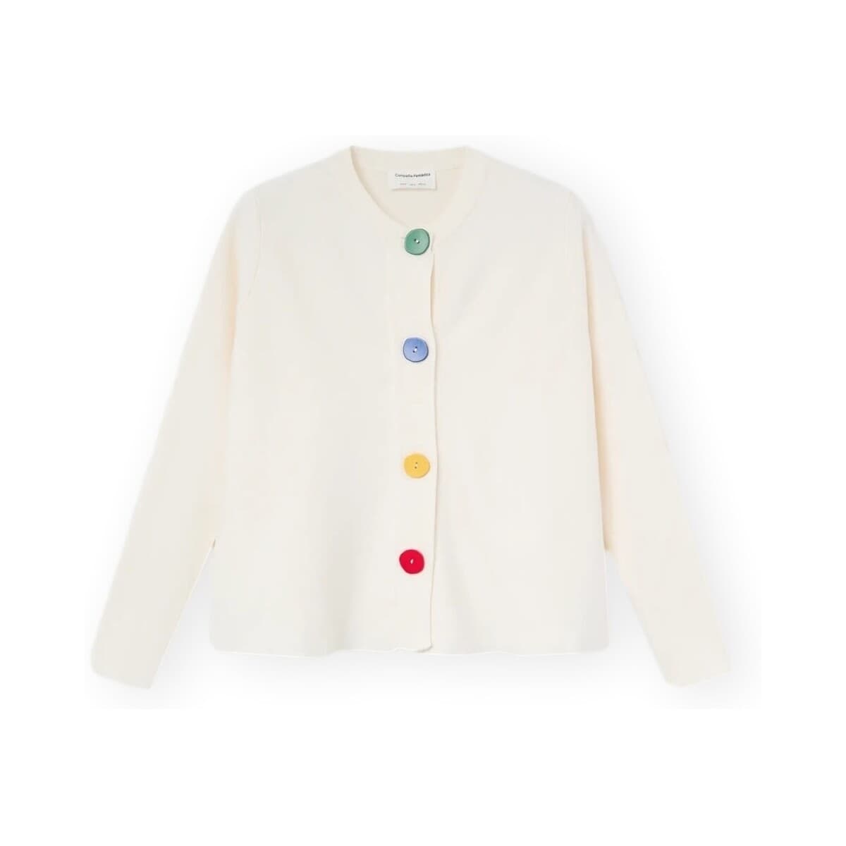 Παλτό Compania Fantastica COMPAÑIA FANTÁSTICA Cardigan 10236 - Ecru