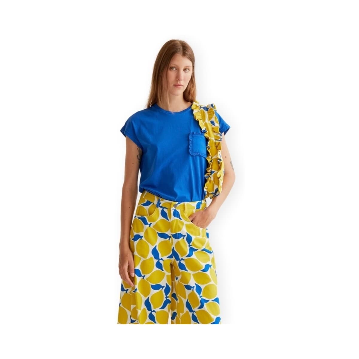 T-shirt με κοντά μανίκια Compania Fantastica COMPAÑIA FANTÁSTICA T-Shirt 11001 - Blue