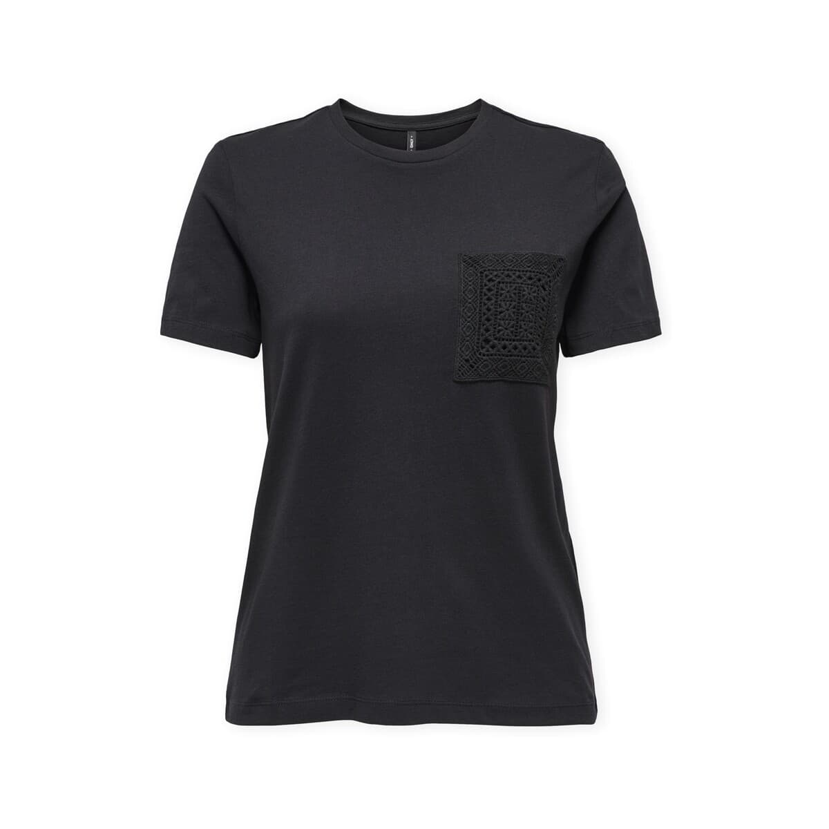 T-shirt με κοντά μανίκια Only Top Enja Life Pocket - Black