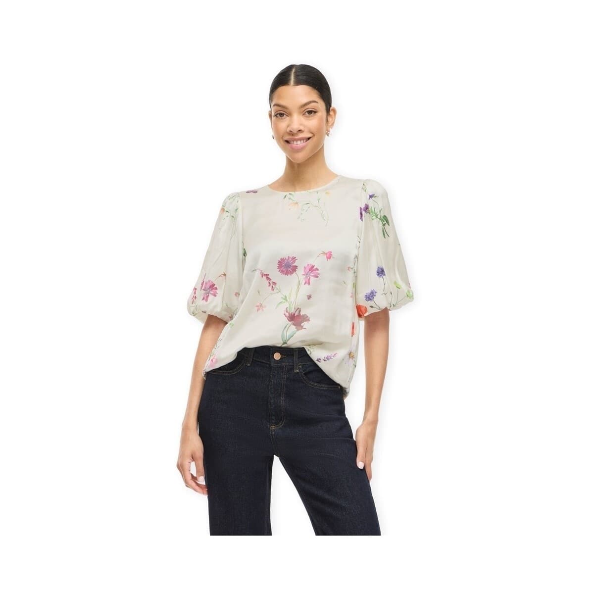 Μπλούζα Vila Top Hinda - Optical Snow