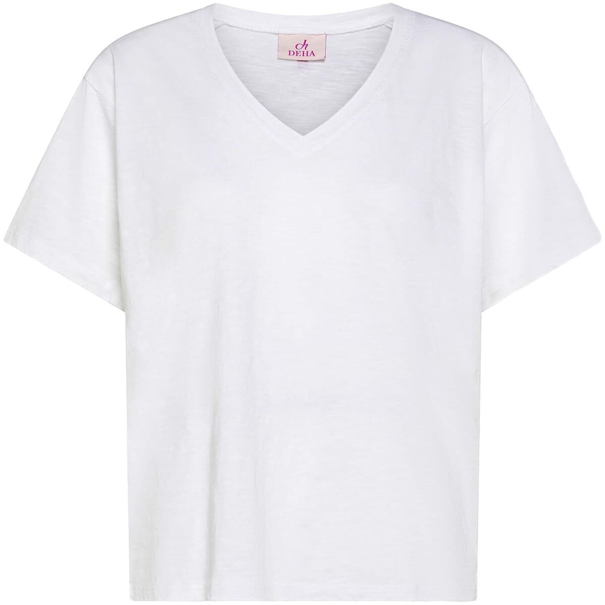 T-shirt με κοντά μανίκια Deha Flamme' V-Neck Wide T-Shirt