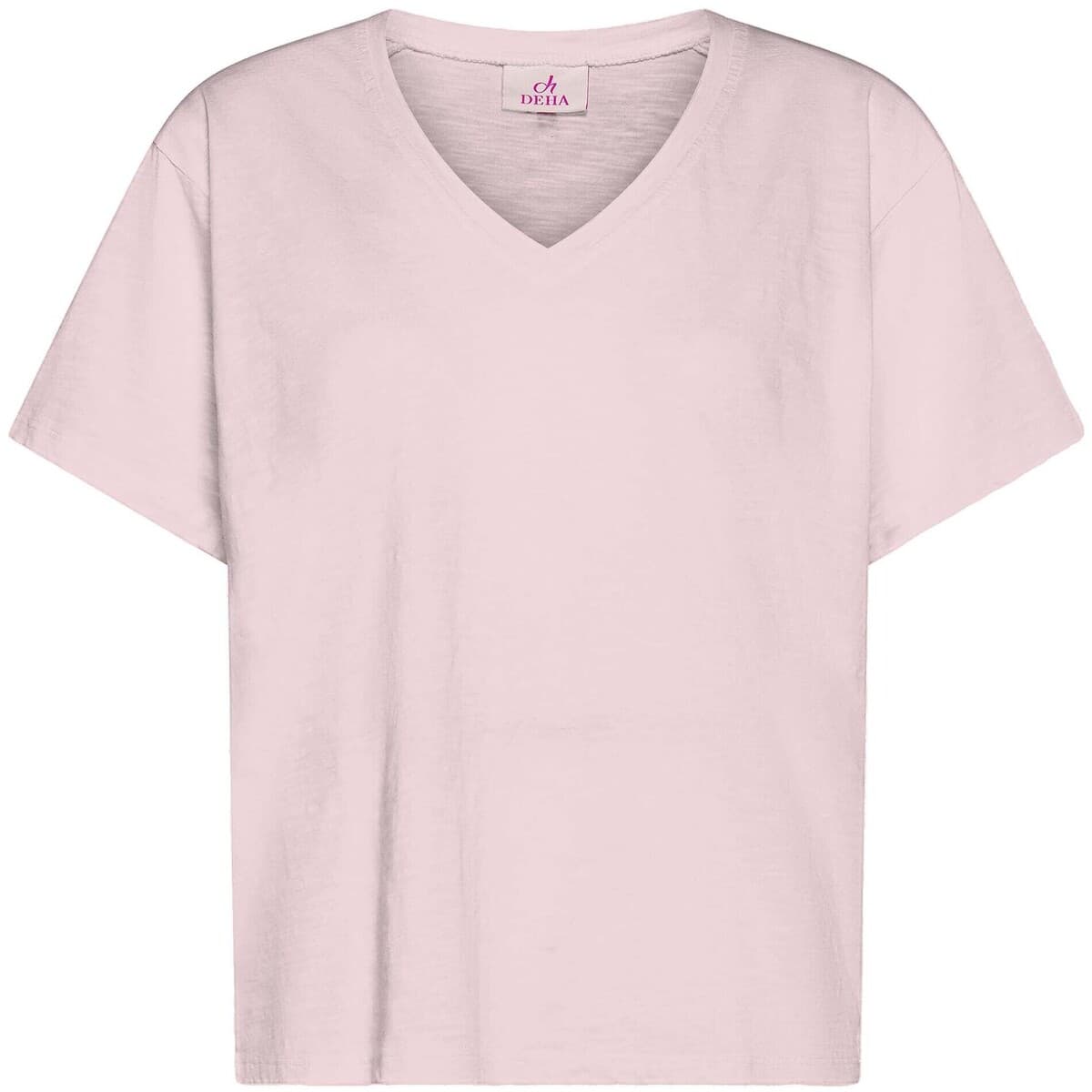 T-shirt με κοντά μανίκια Deha Flamme' V-Neck Wide T-Shirt