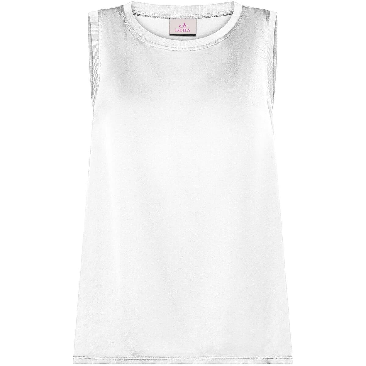 Αμάνικα/T-shirts χωρίς μανίκια Deha Flared Satin Front Top