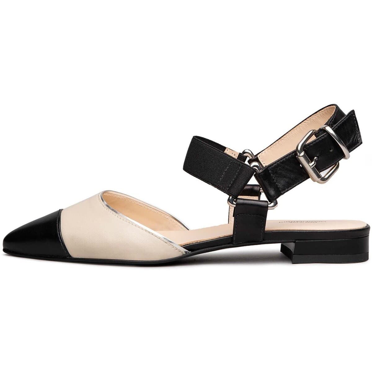 Παντόφλες NeroGiardini Nappa Pandora Nappa Pandora Ivory Microlite Doha