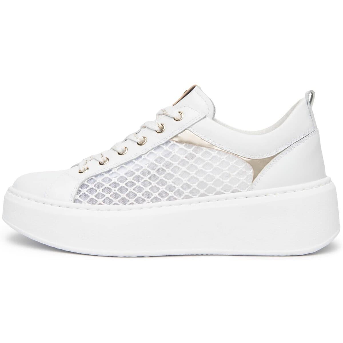 Xαμηλά Sneakers NeroGiardini Skipper T.Palladium Net Bian T.Brill Platino 6074